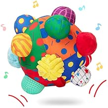 Baby Music Shake Dancing Ball Toy,Developmental Bumpy Ball Sensory Soft Toys,Easy to Grasp Bumps Help Develop Motor Skills