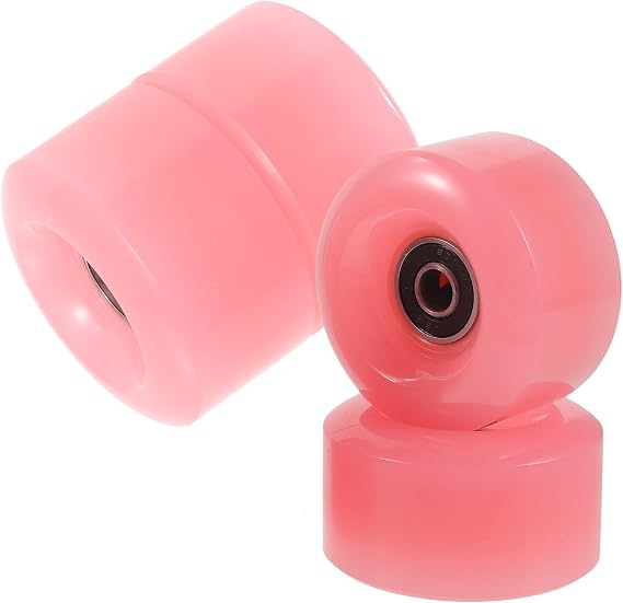 4pcs Outdoor Roller Skate Wheels with Bearings, Semi- Jelly Quad Wheels for Roller Skates, Replacement Accessories for Outdoor Skating