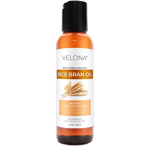 velona Rice Bran Oil - 2 fl oz, Expeller Pressed, Refined