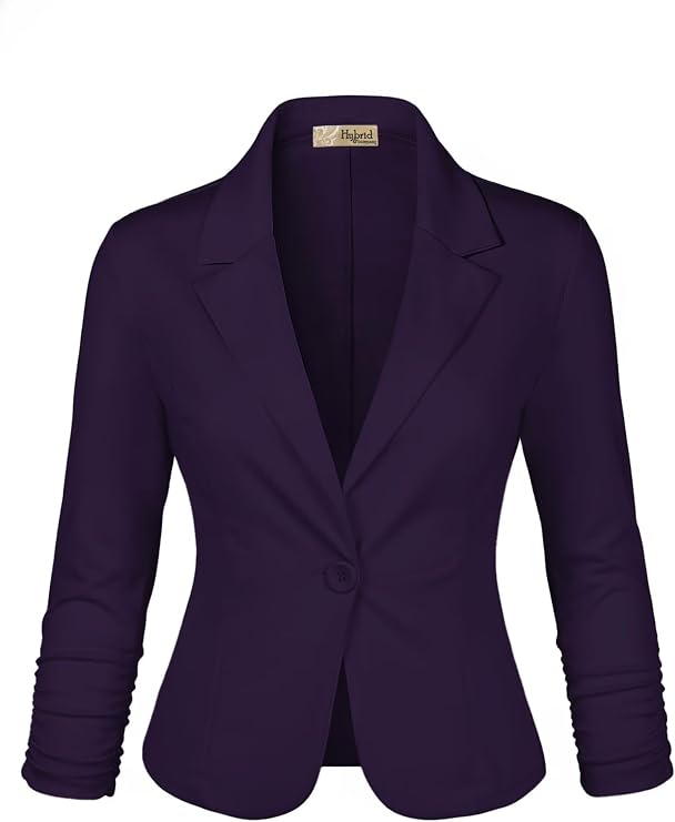 Hybrid & Company Women's Ponte Cardigan Blazer
