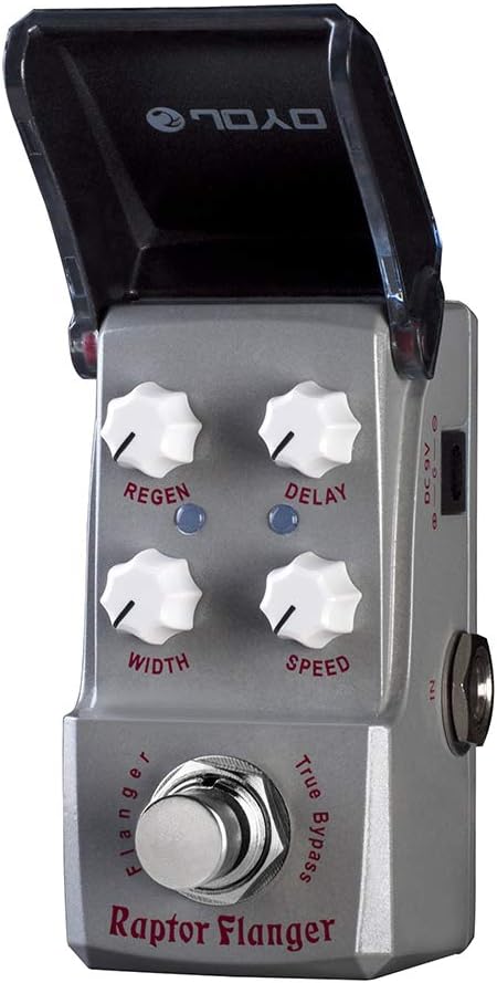 JOYO Flanger Mini Pedal for Electric Guitar Effect - True Bypass Ironman Series (Raptor Flanger JF-327)