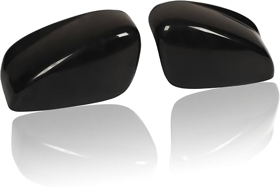 Car Rearview Mirror Covers Glossy Black ABS Replacement for 2008-2012