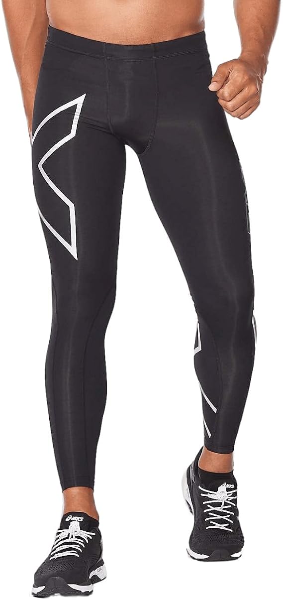 2XU Mens Core Compression Tights, Fitness Clothing Pants for Running, Training & Gym, PWX Stretch Legging