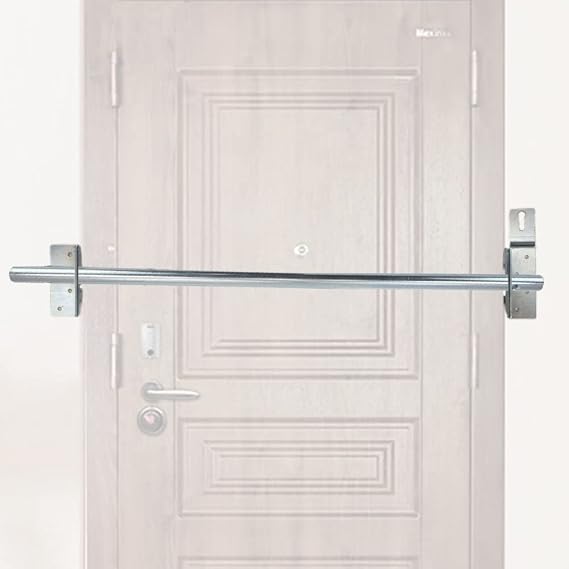 Security Door Bar Door Stopper Door Barricade Security Bar Home Defense Security Devices for Front Door-44 inch