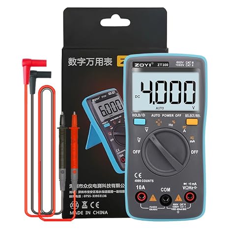 Zoyi Digital multimeter ZT100 4000 Portable Recounts Automatic Range Transistor Transfer Diode CA/CC Voltmeter