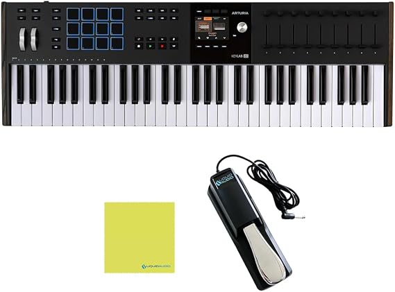 Arturia KeyLab 61 Mk3 Black 61-Key USB MIDI Controller Bundle