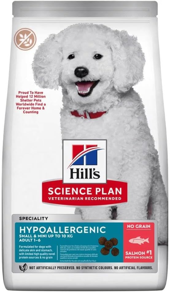 Hill's Hypoallergenic Small Breed Adult Dog Food with Salmon 1.5kg