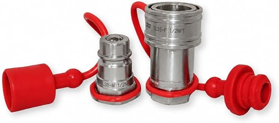 1/2" NPT Thread Ag Quick Connect Hydraulic Coupler Coupling ISO5675 - Ball style 1/2" body size Tractor Implements TL38