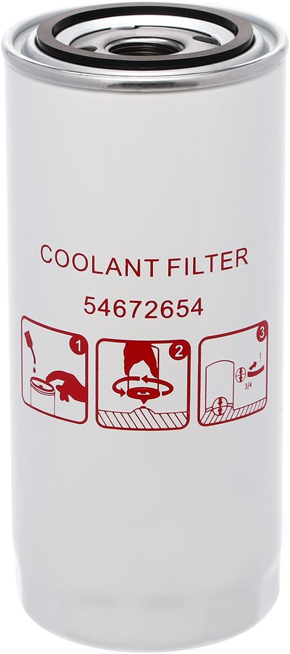 54672654 Spin-On Hydraulic Oil Filter Compatible with Ingersoll-Rand UP5 UP6 Series Air Compressor, Compatible with Volvo L50 L70 L160 Loaders, Replaces 1180977, PSH478, HF6141, BT735, P550230