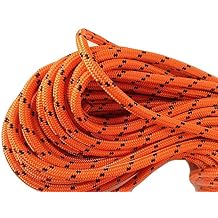 Blue Ox Rope 1/2 x 150 ft Double Braid Polyester Arborist Rigging Rope Heavy-Duty, UV Resistant, Made in USA, Orange