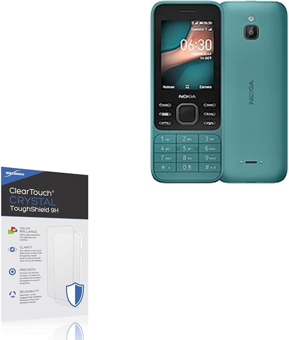 BoxWave Screen Protector Compatible with Nokia 6300 4G - ClearTouch Crystal ToughShield 9H (2-Pack), Clear 9H Tough Flexible Film Screen Protector