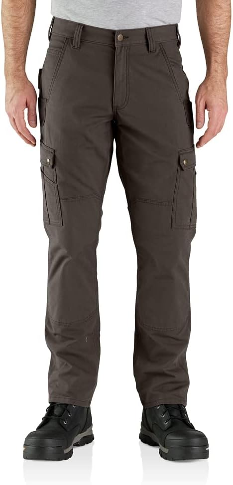 Carhartt Men's Rugged Flex Relaxed Fit Ripstop Cargo Work Pant, Dark Coffee, 42 x 32