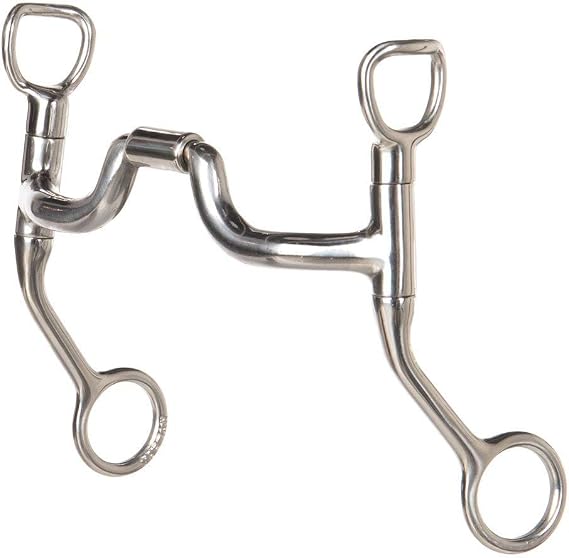 Myler Bits Myler HBT Shank with Sweet Iron Low Ported Barrel Narrow MB43LP Bit Stainlesssteel 5