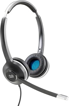 Cisco Headset 532, Wired Dual On-Ear Quick Disconnect Headset with RJ-9 Cable, Charcoal, CP-HS-W-532-RJ=