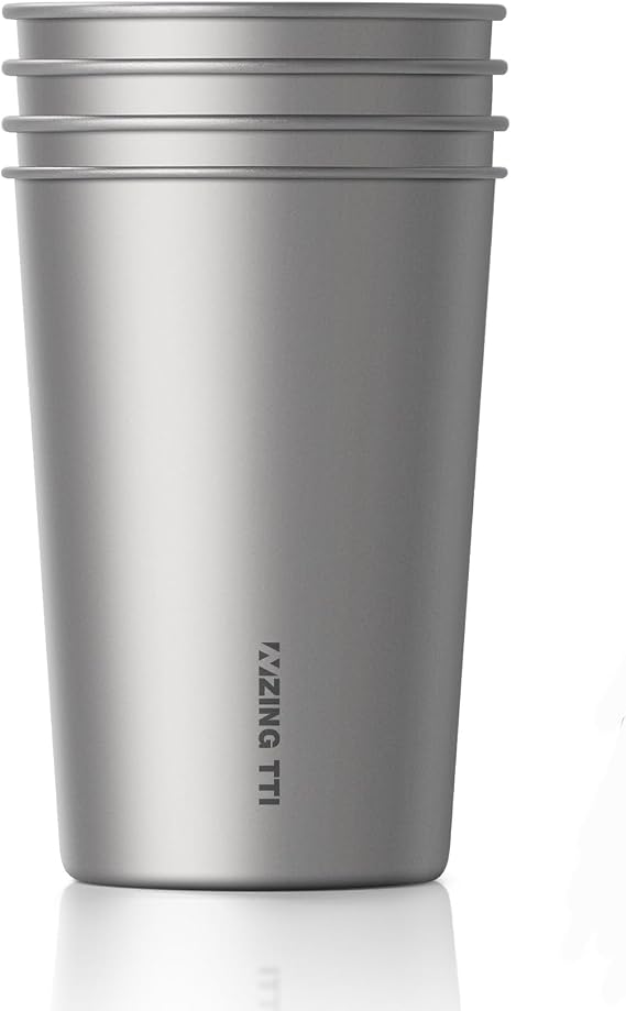 ZING TII Pure Titanium Pint cups