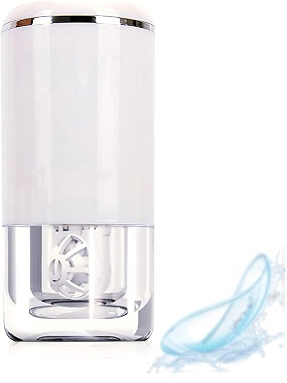 Ultrasonic Contact Lens Cleaner 2.0 (2nd Generation), Intelligent Cleaning Machine for Soft Contact Lenses, White