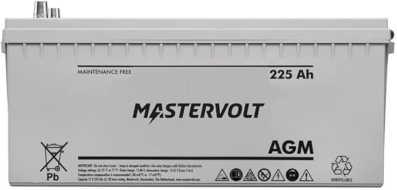 Mastervolt 62002250 Mv 12/225 Ah Agm Battery