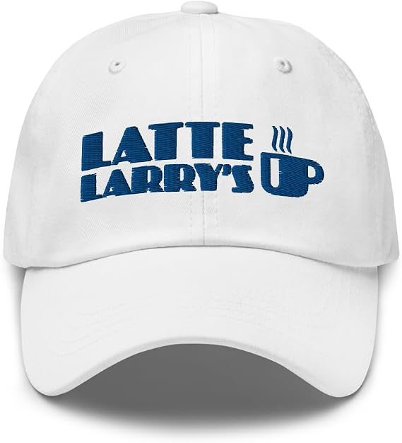 HBO - Curb Your Enthusiasm Latte Larry's Embroidered Hat - Officially Licensed White