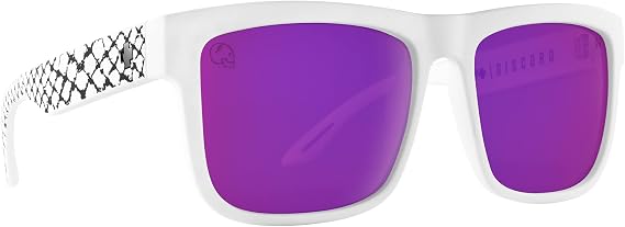 Spy Optic Happy Boost Discord, Square Sunglasses, Color and Contrast Enhancing Lenses