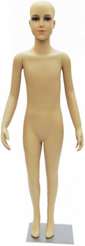 Realistic Full Body Kids Mannequin (7-8 Years Old) - Plastic Full Body Childrens Mannequin with Wig (#D1/D02)