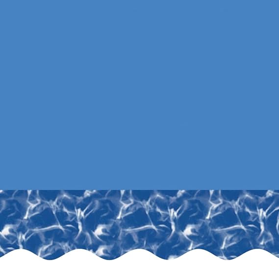 Smartline 33 ft Round Swimming Pool Liner | Swirl Bottom Overlap
