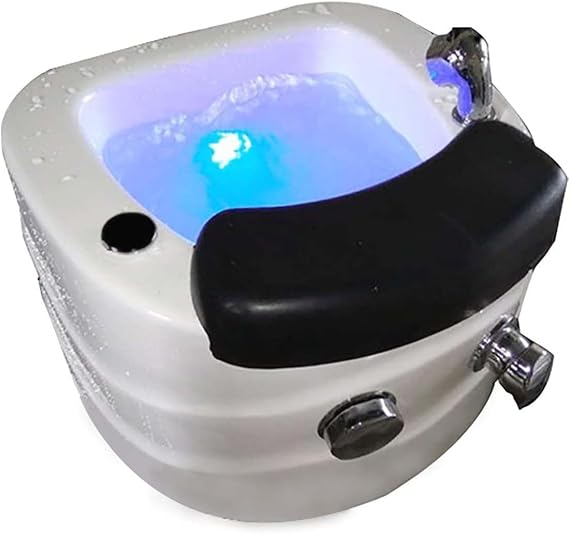 Portable Pedicure Foot Spa - Relaxing Foot Bath with Acrylic Chair, Shower Wash & Massage - Ideal for Home and Salon Use