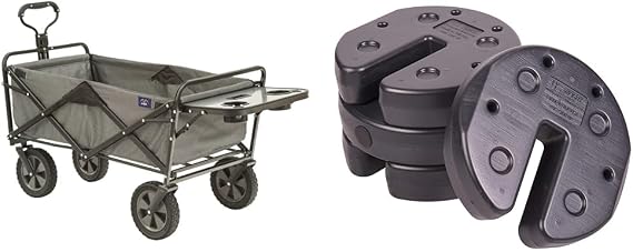 MacSports 150 lb Capacity Wagon Bundle with 30 lb US Weight Canopy Weights Set of 4