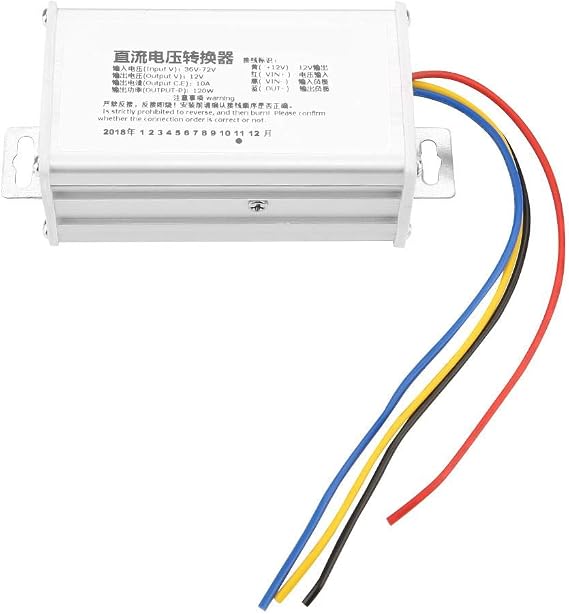 DC Converter 36V-72V to 12V 10A 120W Voltage Regulator DC-DC Power Supply Step-Down DC Power Converter