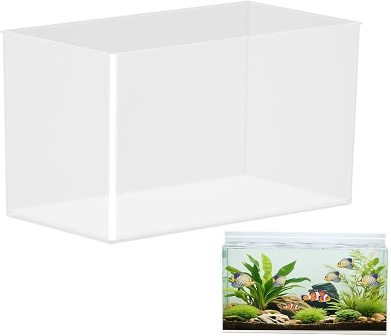 Betta Fish Tank | Clear Fish Tank | Frameless Extra Clear Bowl for Crab Spider Terrariums Mini Habitat Temporary Space Men Women Nature Lovers