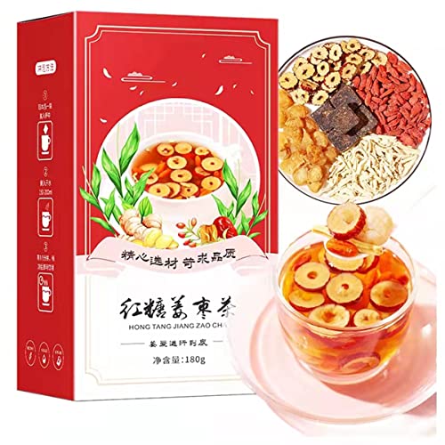 Brown sugar ginger jujube tea brown sugar ginger jujube tea wolfberry tea fruit tea individual packaging 6.3 oz 180g