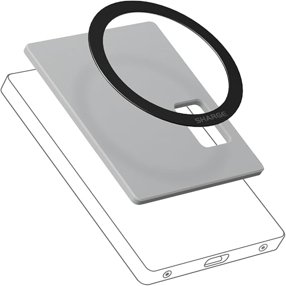 SHARGE for MagSafe Sticker Magnetic Ring for SSD Enclosure, Strong Magnetic | Easy Installation, Durable Design for Long-Lasting Use, Sleek and Lightweight (SSD Enclosure Not Included)