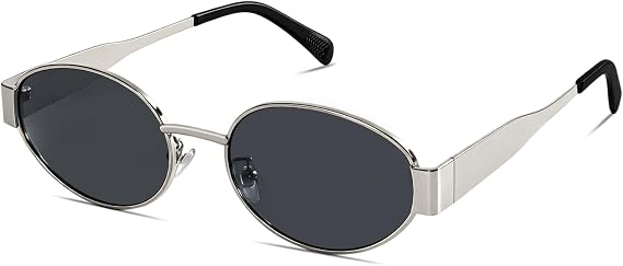 GUVIVI Retro Sunglassess For Women Men Trendy Oval Classic UV400 Protection