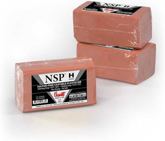 Chavant Clay - NSP Hard Brown - Sculpting and Modeling Clay (40lb Case)