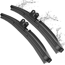 METO T6 Silicone Windshield Wiper Blades, 26 and 22 inches (set of 2)