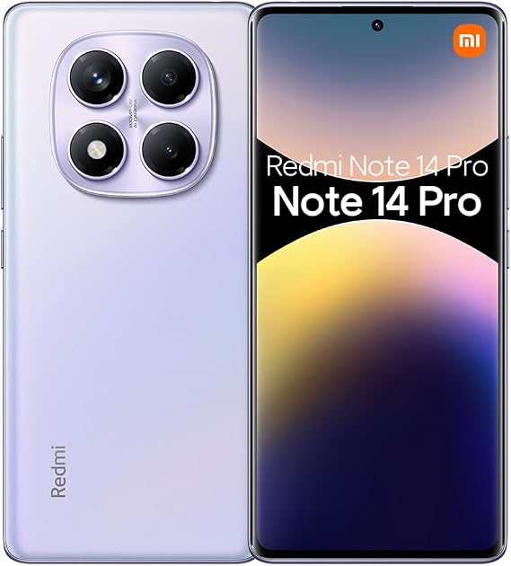 XIAOMI Redmi Note 14 Pro 4G LTE Tmobile Mint Tello & Global用 512GB + 12GB 16.9 cm 120Hz 200MP AI カメラ モデル 24116RACCG アンロック デュアル シム Aurora Purple