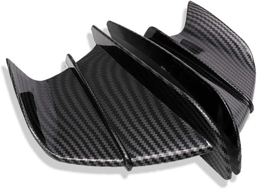 Motorcycle Fairing Winglets for Aprilia RS 457 2024 – Carbon Fiber Aerodynamic Side Spoiler Wind Wing, Fairing Air Deflectors, Durable Easy Install,B