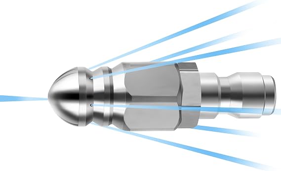 Type A Jetter Nozzle, 1/4" NPT, for Drain Cleaning
