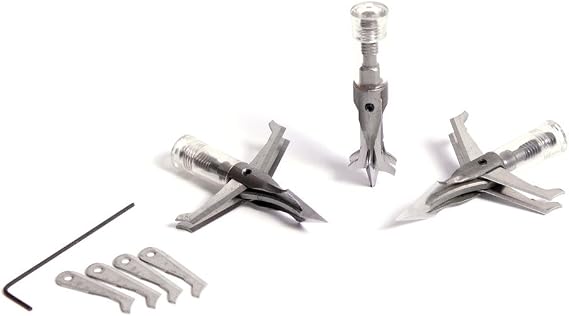 Carbon Express F-15 Expandable Dual Blade Broadhead, 100 Grain Weight, 3-Pack