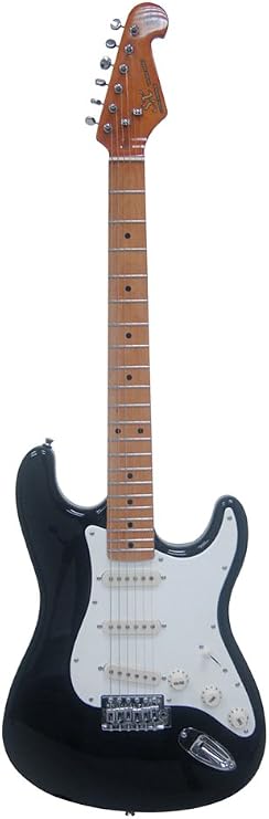 SX Stratocaster Electric Guitar (Black)