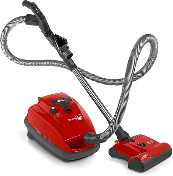 Sebo Airbelt K3 Canister Vacuum Premium Model , Includes ET-1 Powerhead for Pet Hair & Carpets, Parquet Floor Brush, 37-Foot Reach, Made in Germany