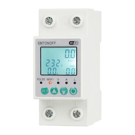 Single Phase Energy Meter Prepaid Meter Electricity Smart Monitor tuya Power Meter 110V/220V 50/60Hz Voice Control