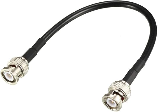 uxcell RG58 Coaxial Cable with BNC Male to BNC Male Connectors 50 Ohm 8 Inch