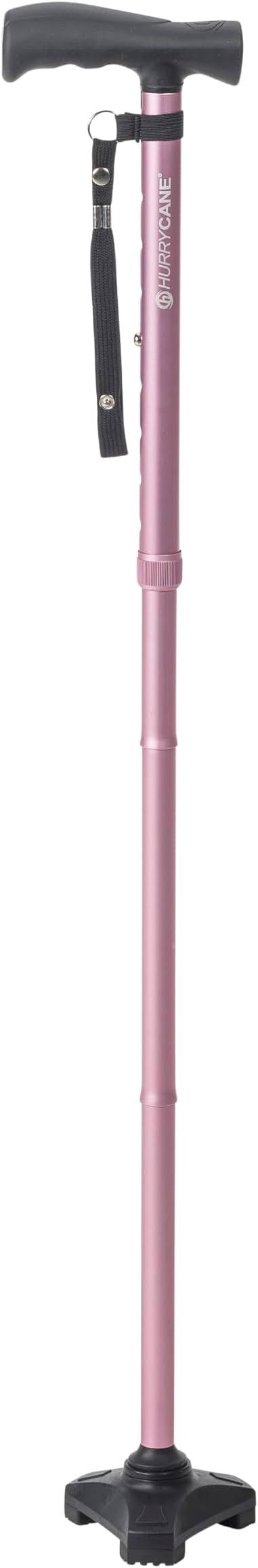 HurryCane HCANE-PP-C2 Freedom Edition Foldable Walking Cane with T Handle