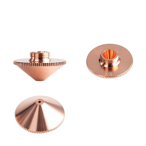 10pcs/Set Laser Nozzle Single Double Chrome-Plated Layers D28 Caliber 0.8-6.0mm for WSX Fiber Cutting Head(4.0mm,Single Layer)