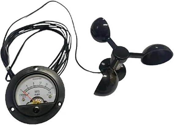 Wind Speed Sensor Anemometer DIY Three Cup Type No need Power measurement Wind speed crane measurementDisplay pointer type