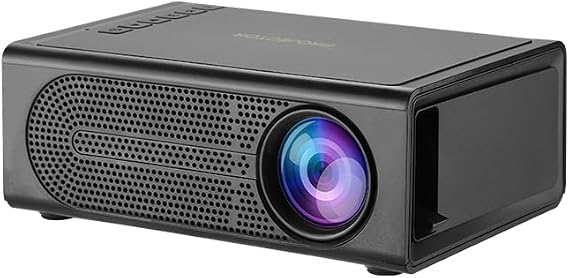 Mini Portable LED Short Throw Projector | 1080P HD | Home Cinema | Compatible with U Disk, Computer, DVD, Set-Top Box, Hard Drive(black M200)