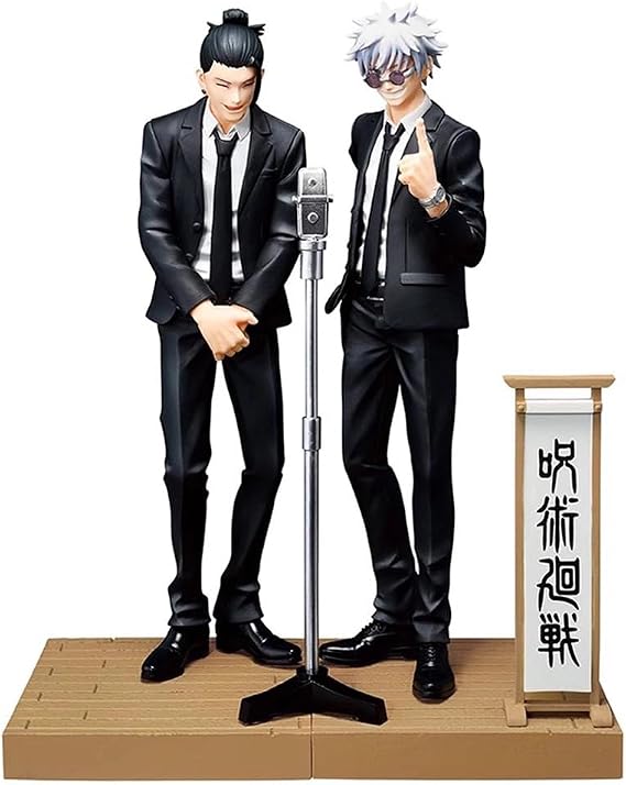 QAHEART 2pcs JJK Geto Suguru Figure Geto and Gojostaue Action Figures Desktop Ornaments Home Car Decoration Figurine Collectibles
