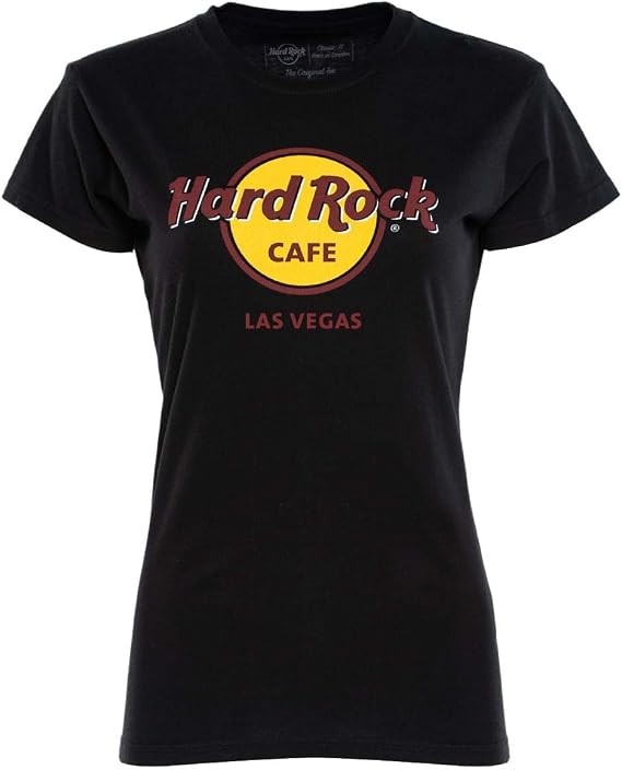 Hard Rock Ladies Classic Black New Logo, Las Vegas Strip, XX-Large