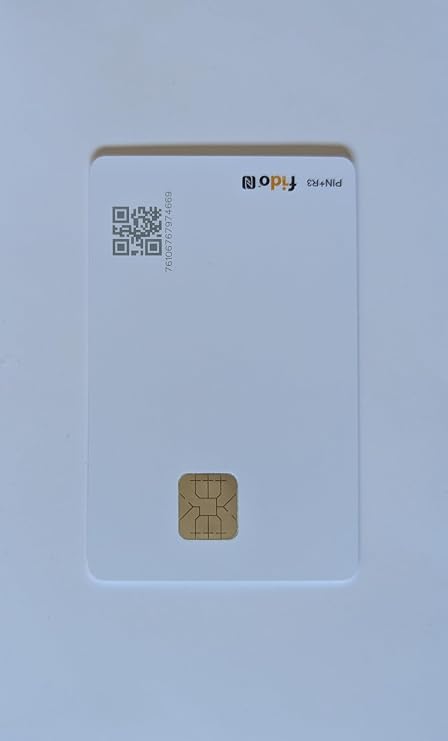 Token2 T2F2-NFC-Smartcard PIN+ Release3 FIDO2.1 Level 2 Certificate with 300 passkey Storage. Non Branded and Printable.
