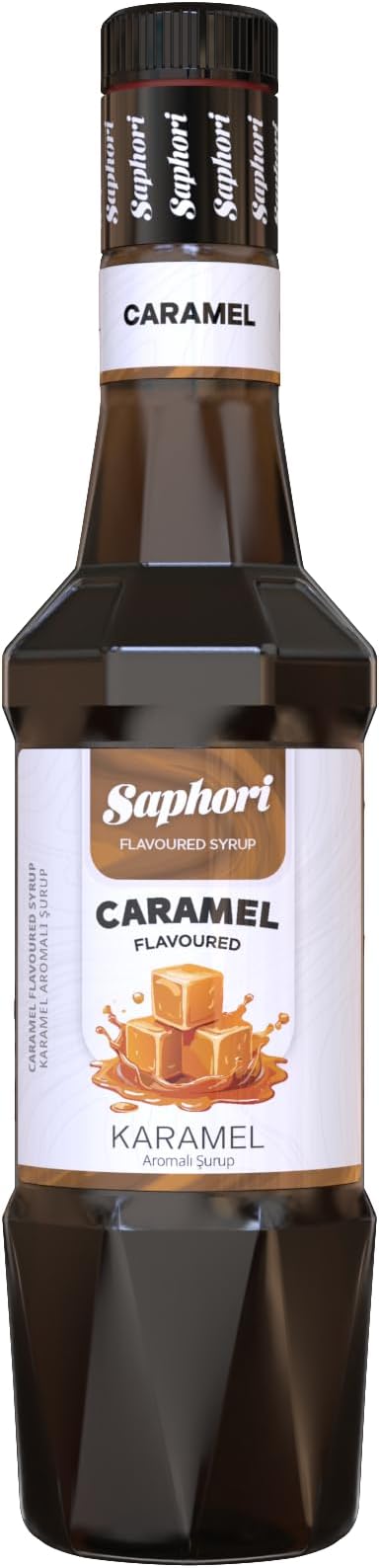 Saphori Karamel Aromalı Kokteyl Şurubu, Karamel Şurubu, Kahve Şurubu 700 ML
